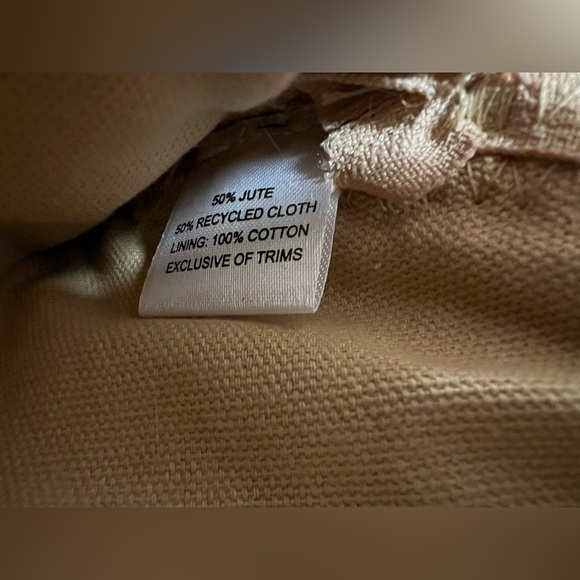 NWT Boho Antik Kraft Chindi Moon Clutch - Picture 4 of 8